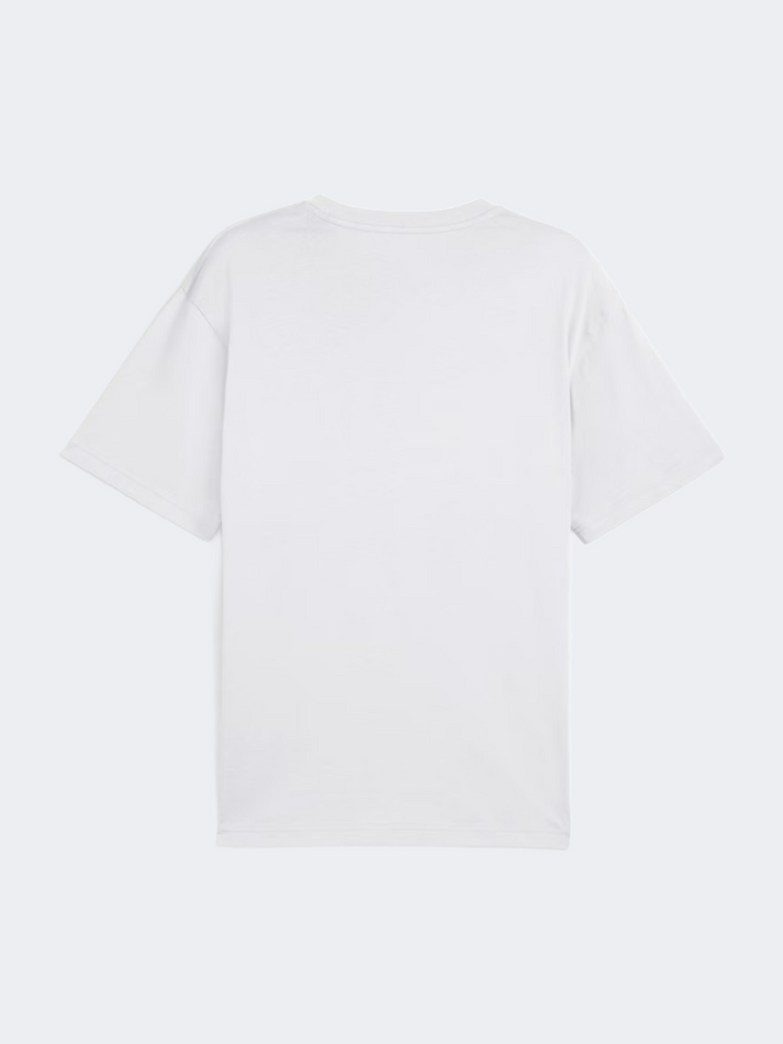 Puma Men's Essentials Small Logo White Tee
