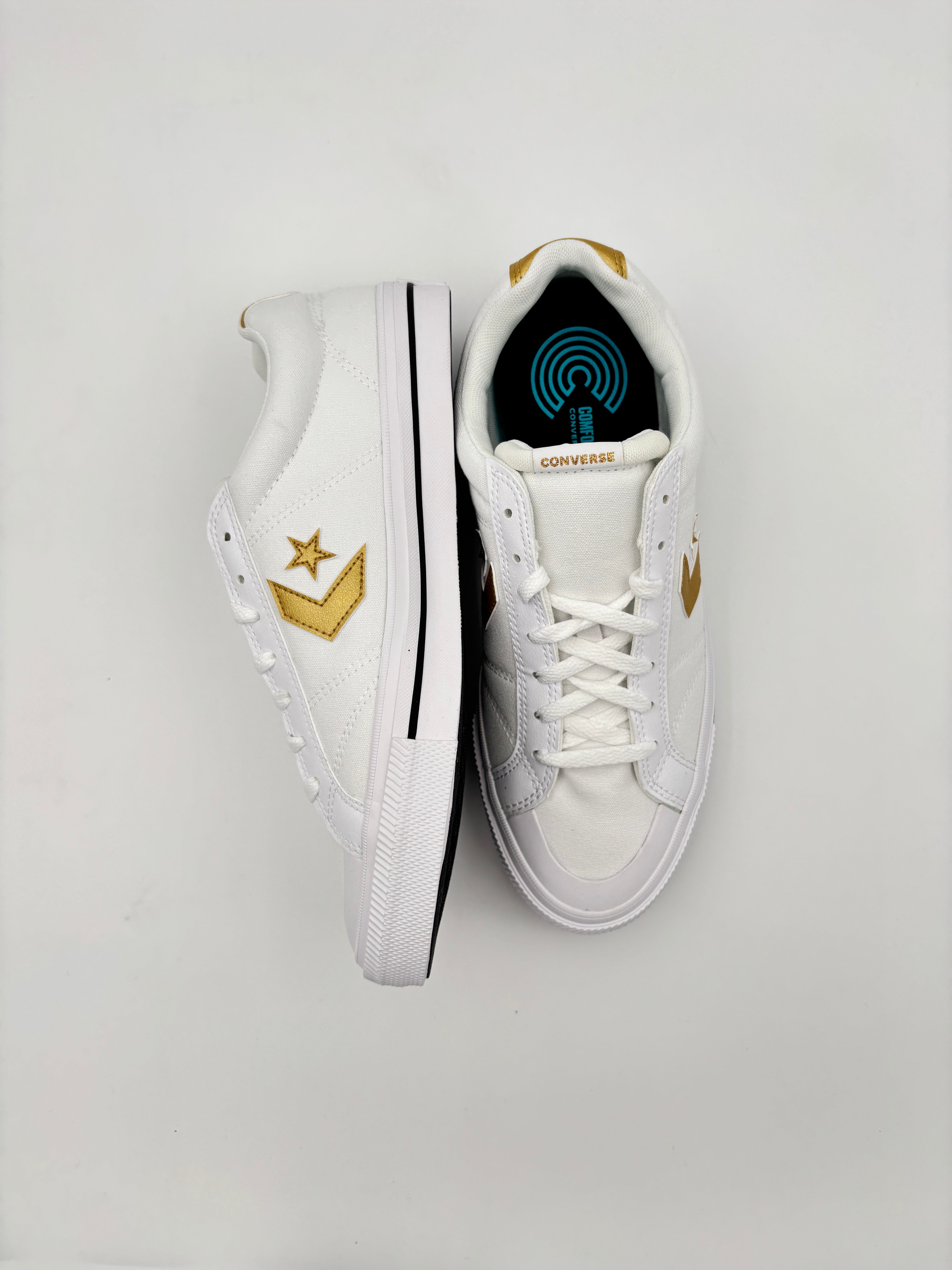 Converse Unisex Sport Casual White/Gold Sport Shoes