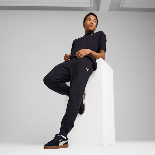 Puma Men's Essentials Fleece Navy Trackpants