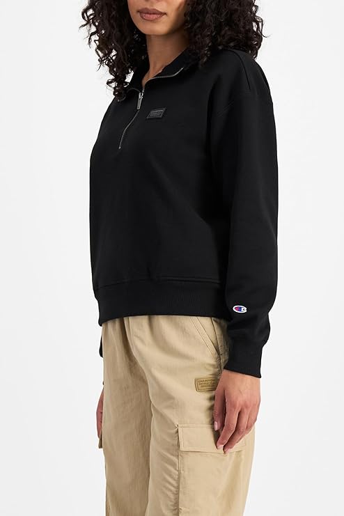 Champion Women's Rochester Base Black Quarter Zip