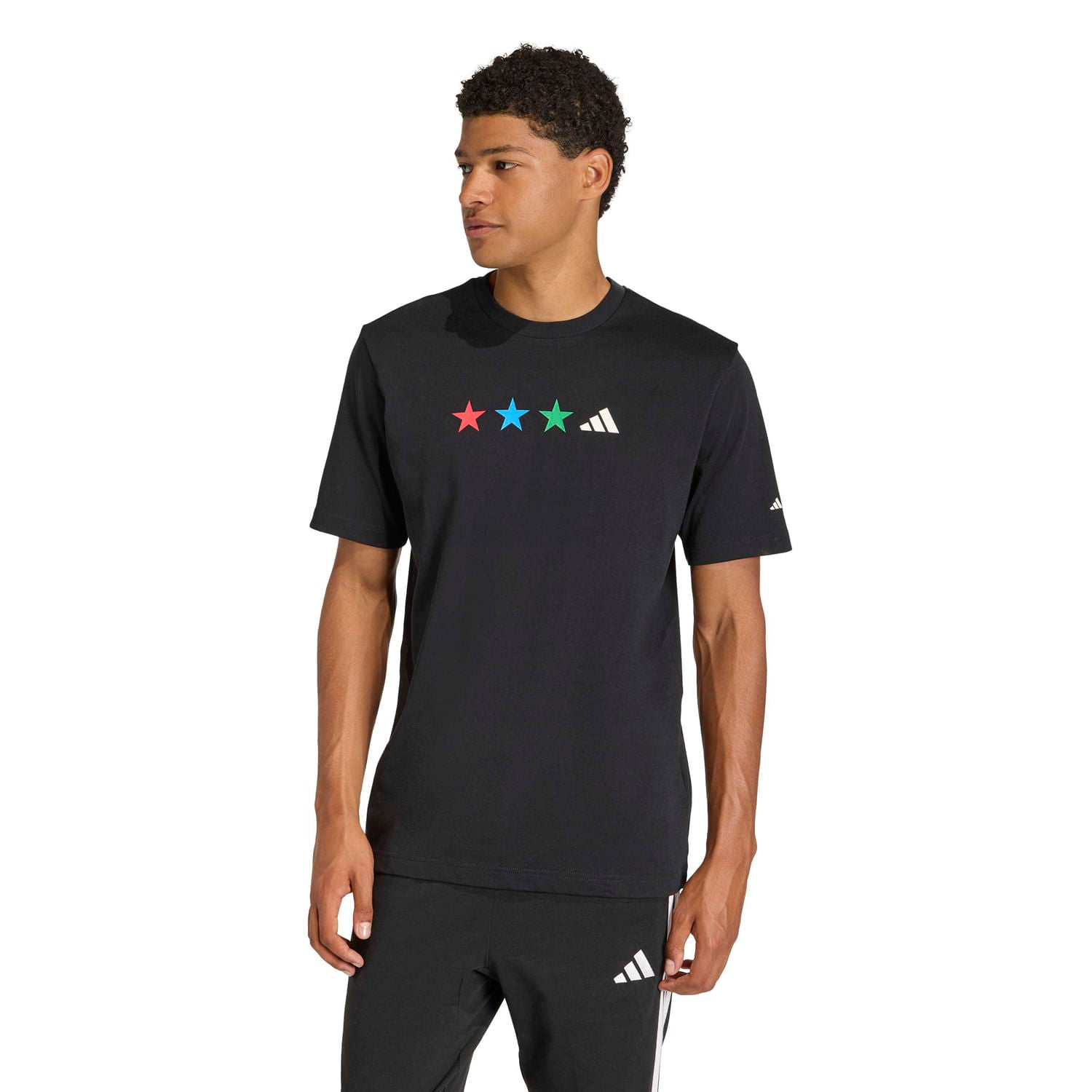 Adidas Men's Fifa World Cup Graphic Black Tee