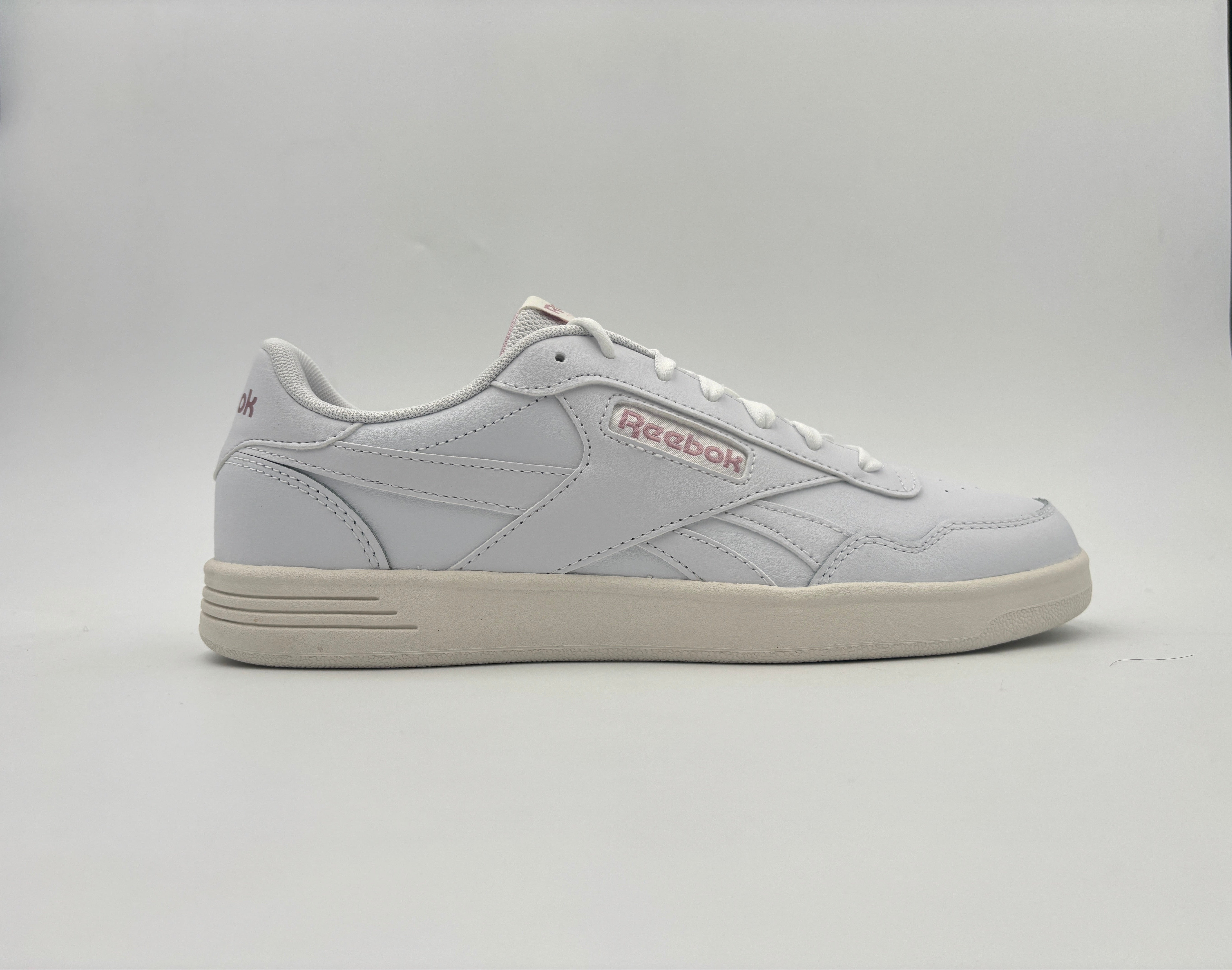 Reebok Women's Court Advance White/Pink Sneaker Shoes