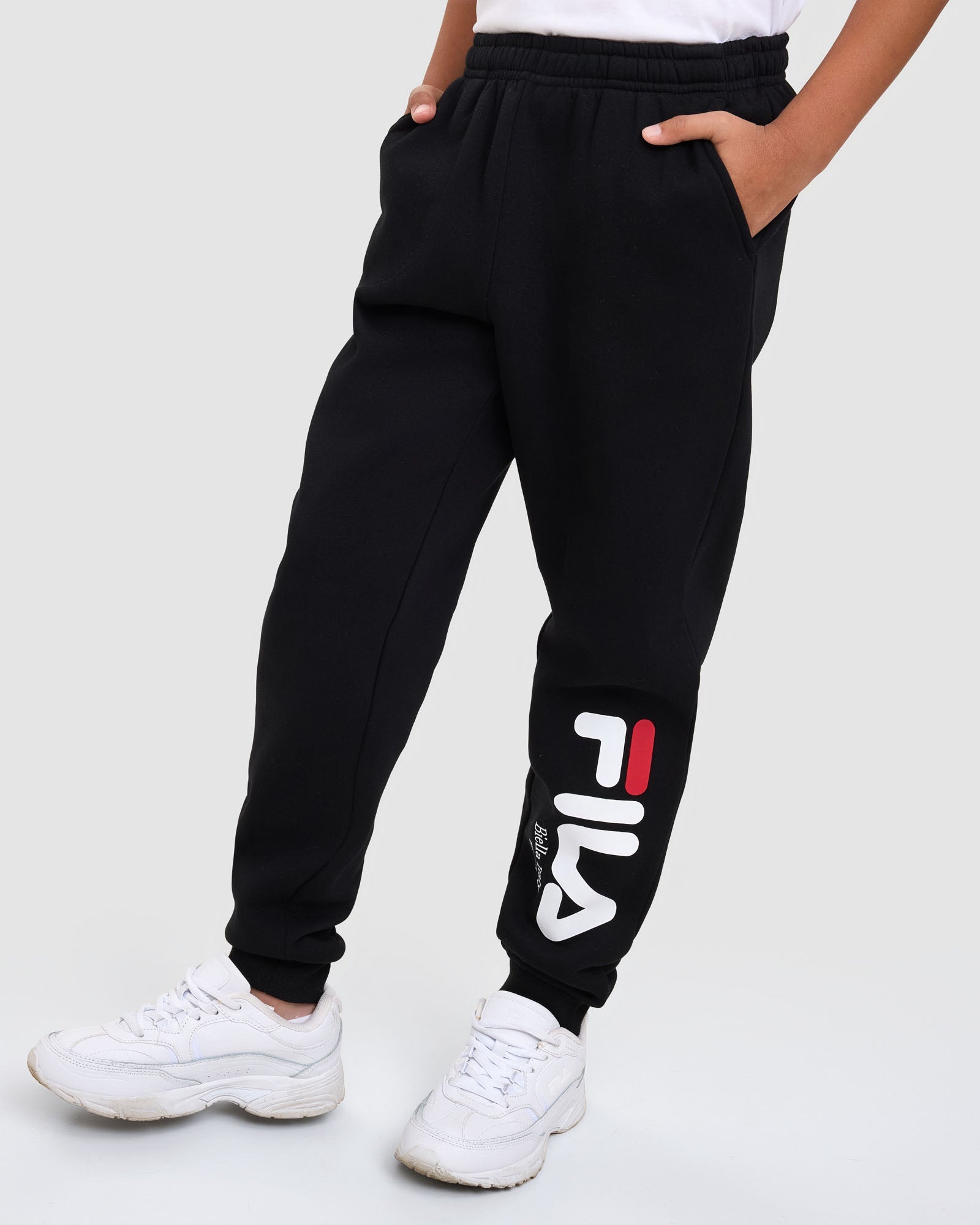Fila Kid's Bailey Black Trackpants