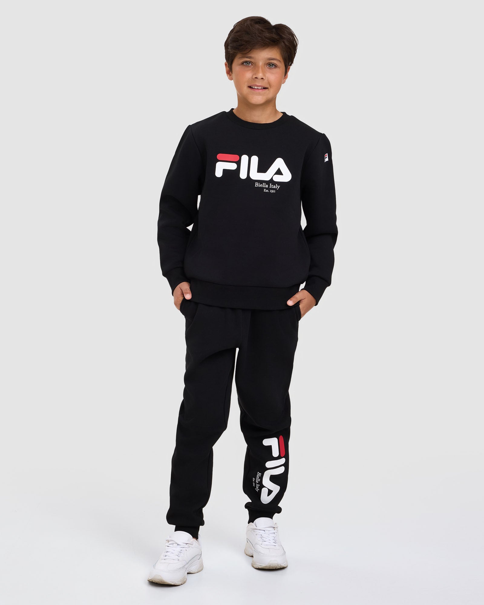 Fila Kid's Bailey Black Trackpants