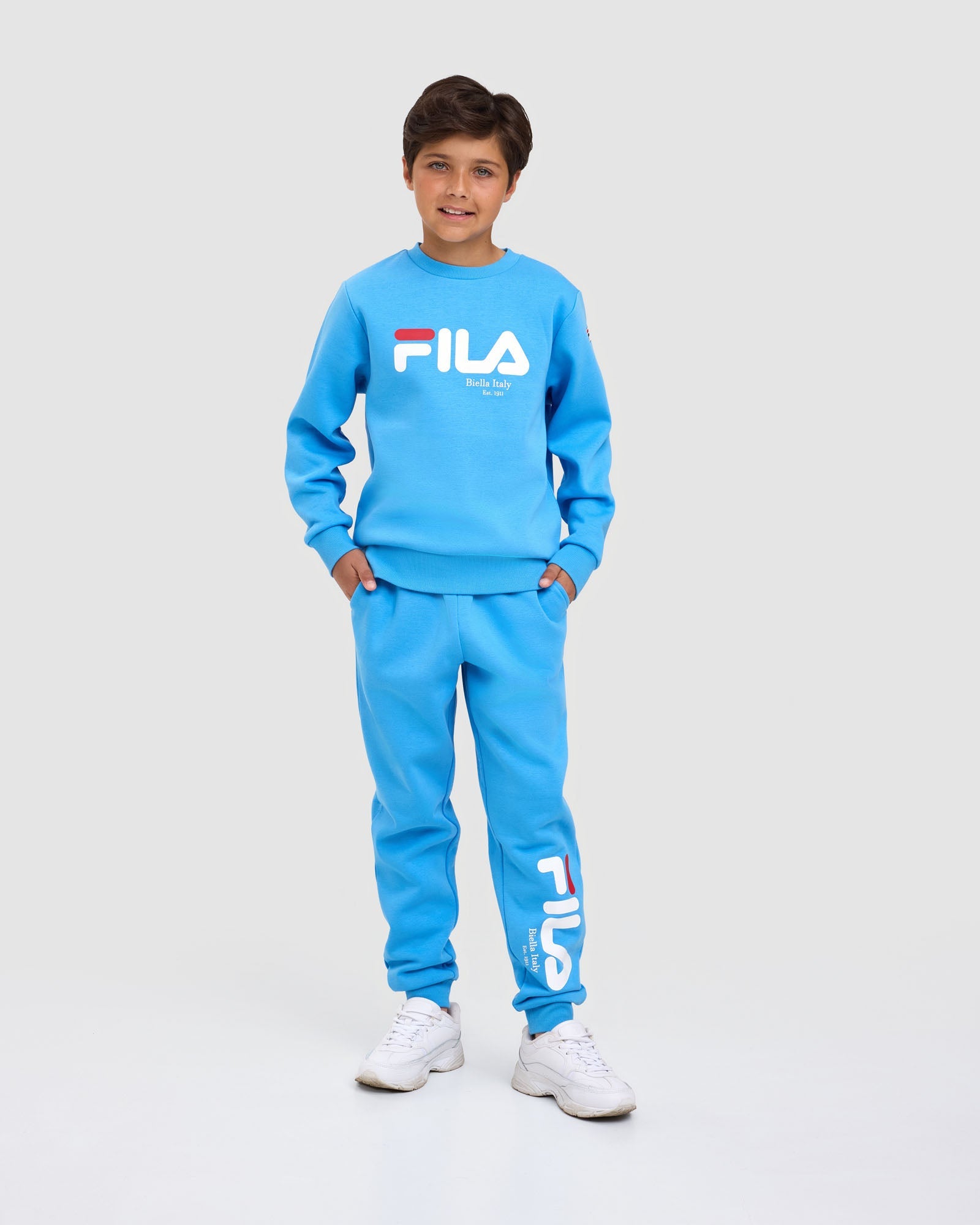 Fila Kid's Bailey Blue Trackpants