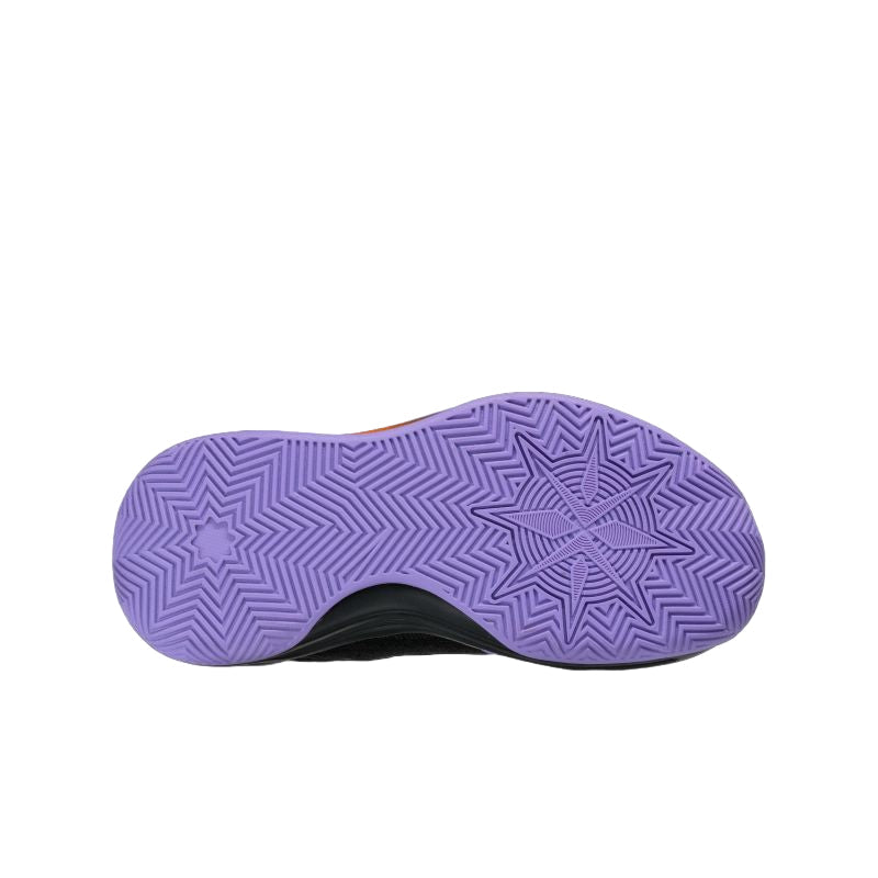 AND 1 KID'S XLR8 BLACK/PURPLE/ORANGE BASKETBALL SHOES