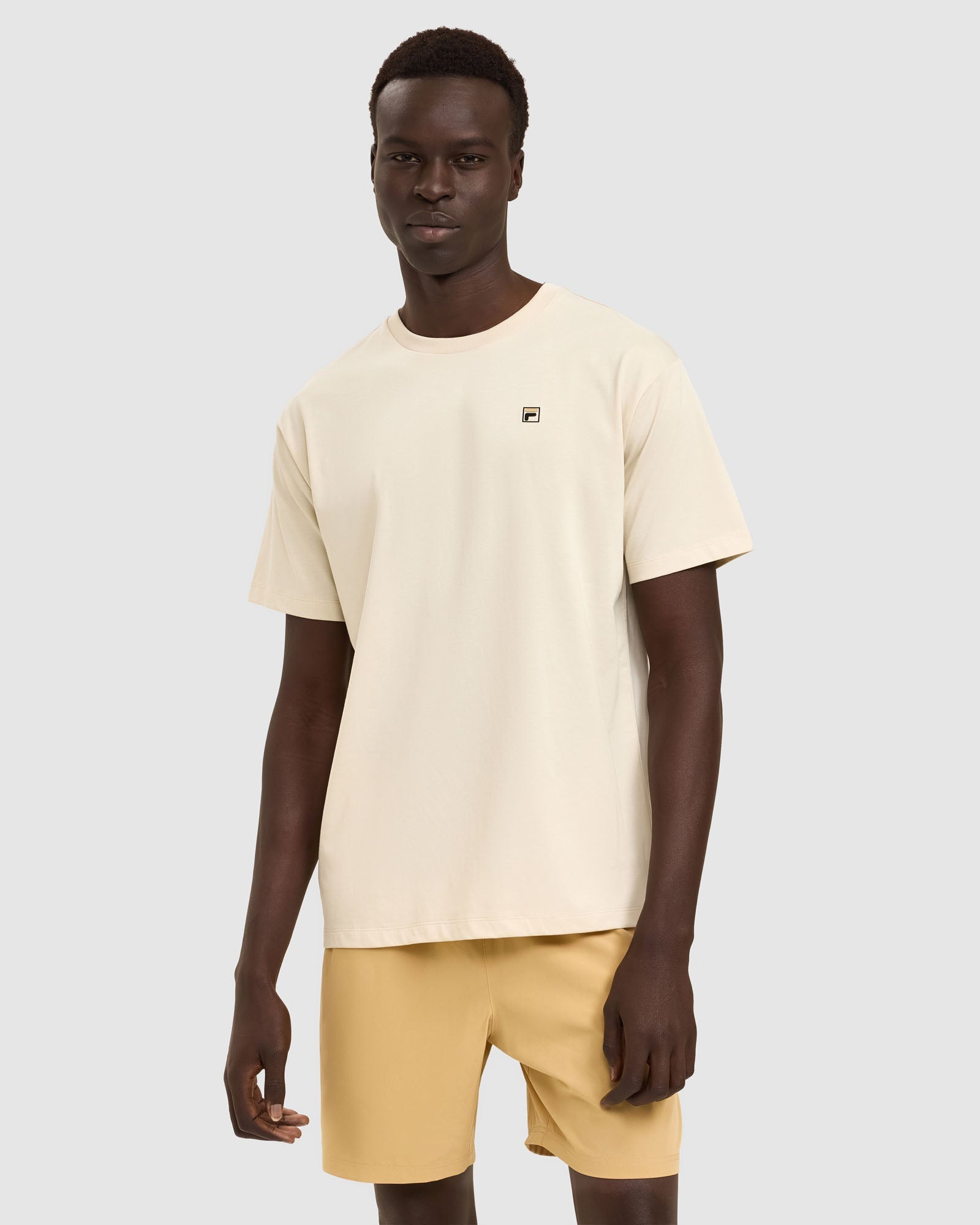 Fila Men's Adam Reg Oyster Grey Tee