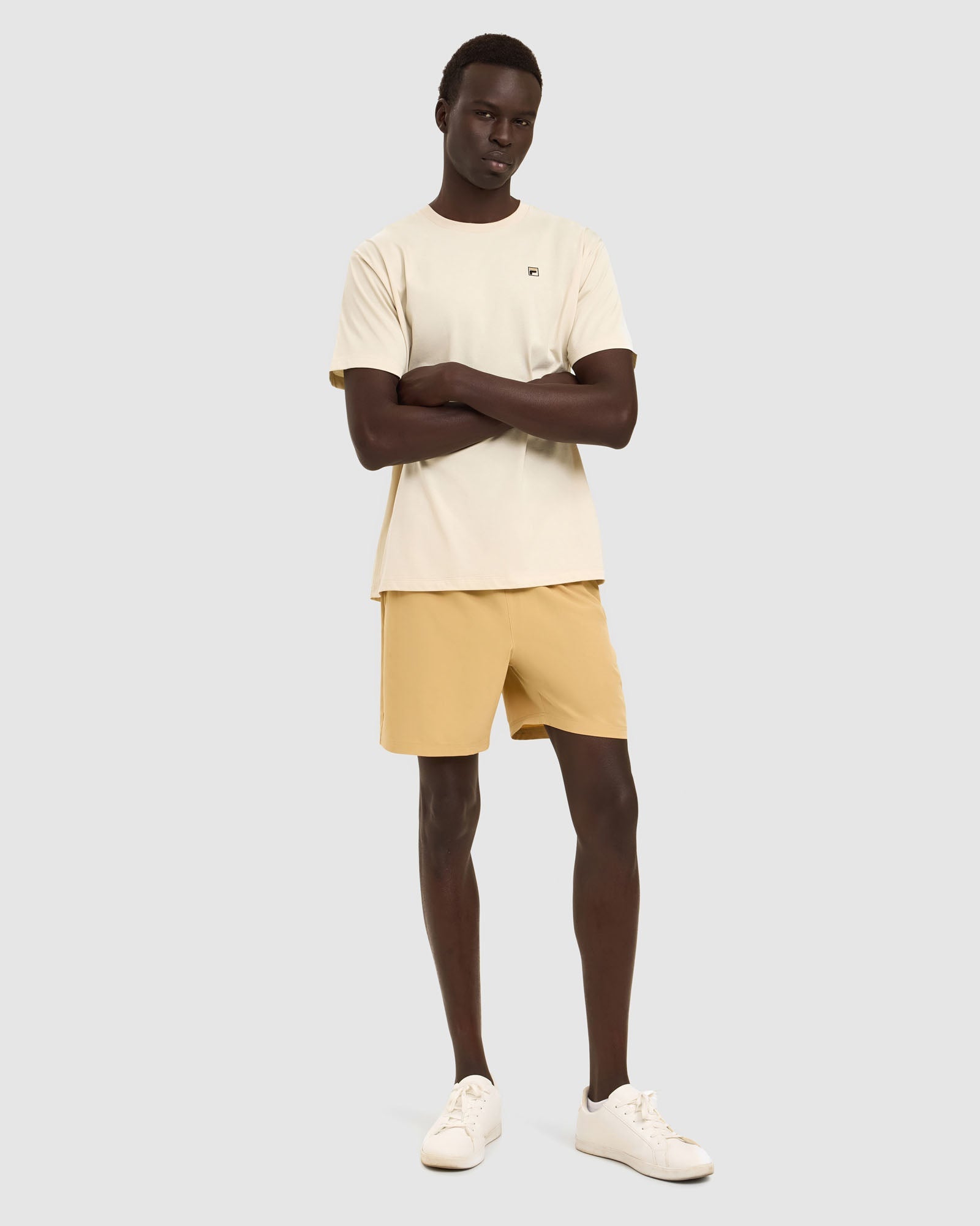 Fila Men's Adam Reg Oyster Grey Tee