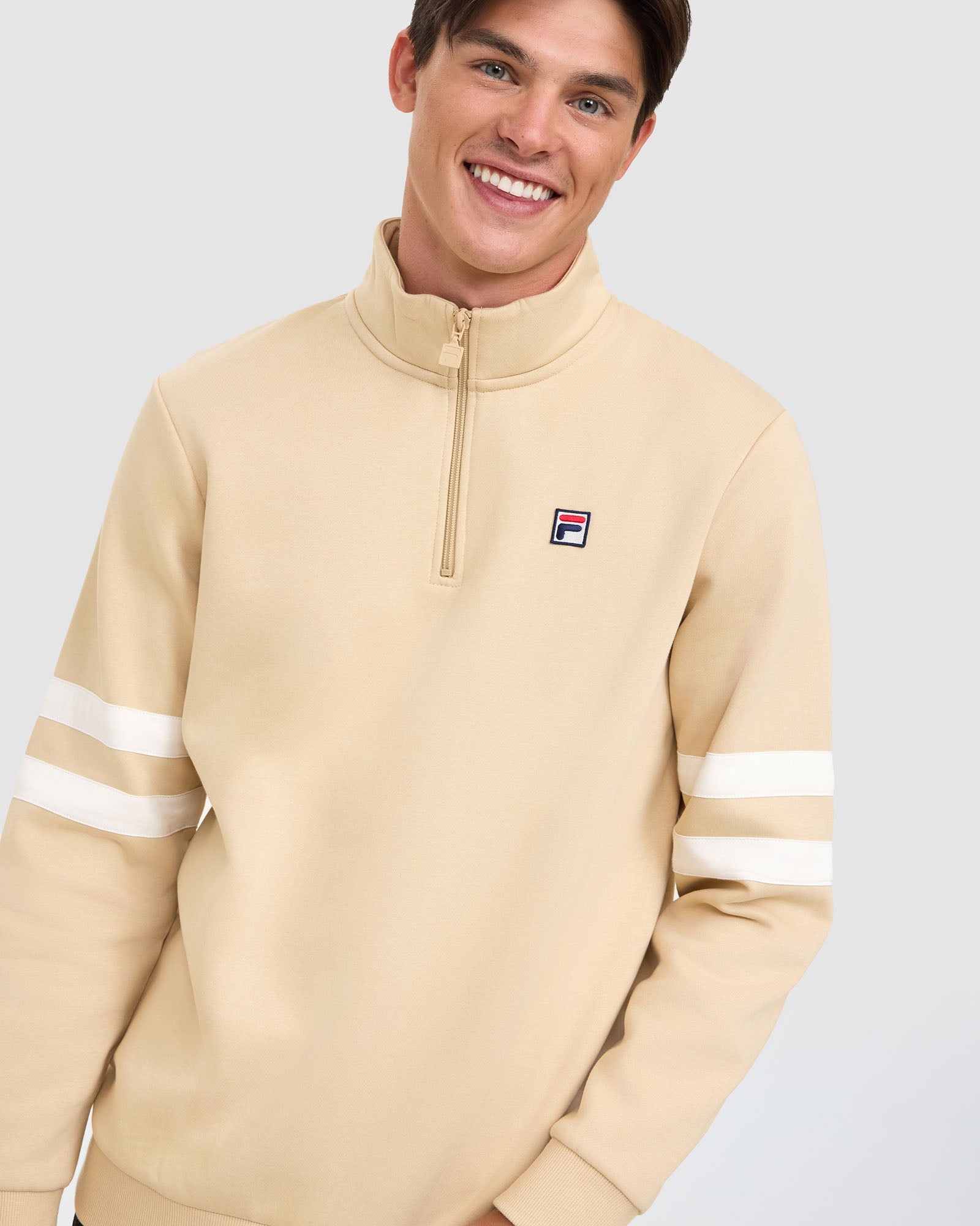 Fila Men's Bradley Semolina Quarter Zip Top