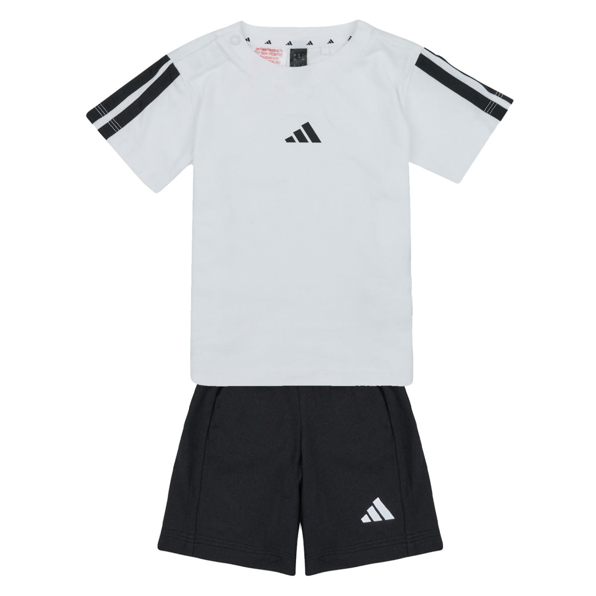 Adidas Kid's 3-Stripes White/Black Set