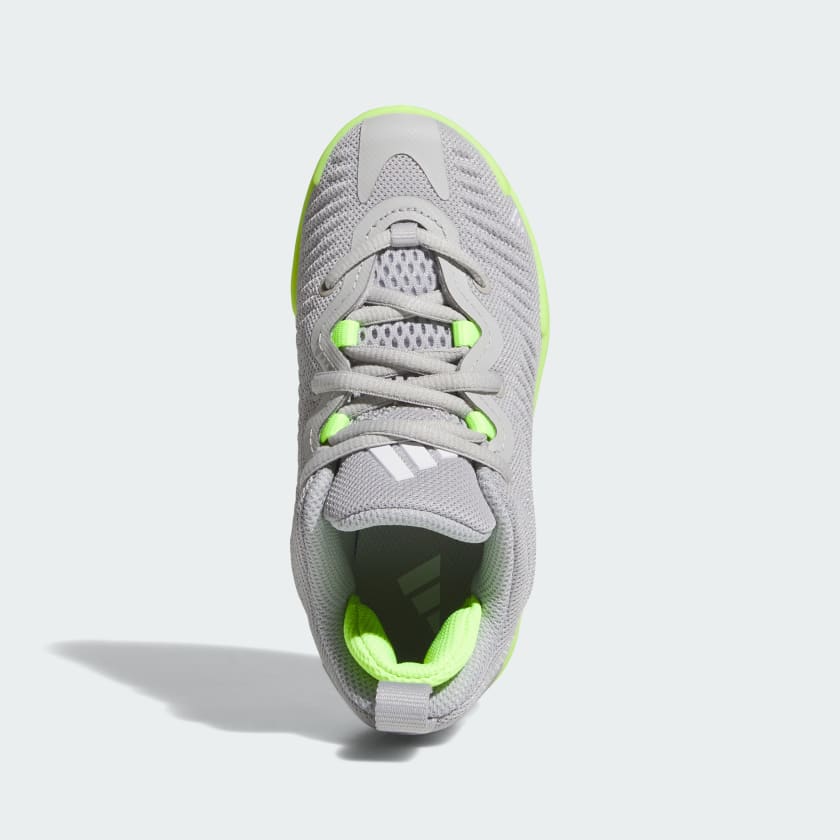 Adidas Kid's Initiation C Grey/Lemon Basketball Shoes