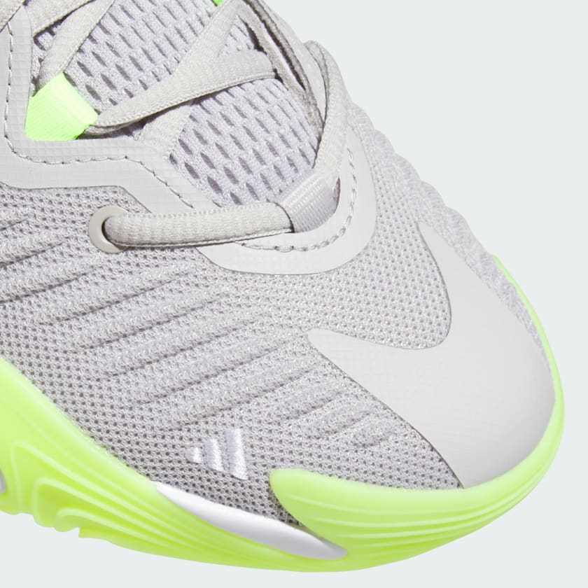 Adidas Kid's Initiation J Grey/Lemon Basketball Shoes