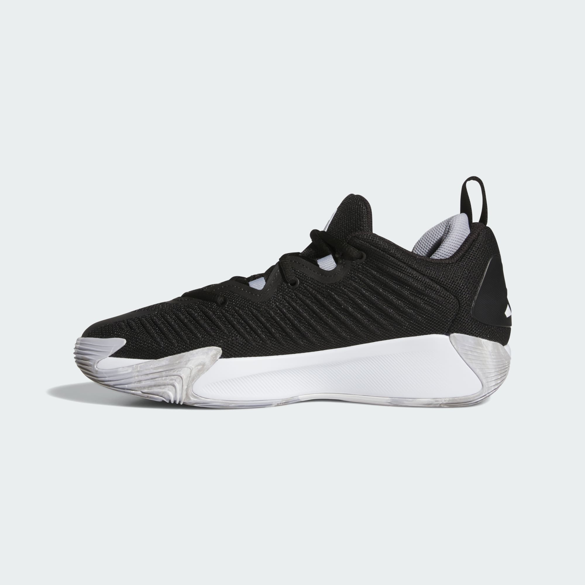 ADIDAS MEN'S INITIATION BLACK/SILVER/WHITE BASKETBALL SHOES