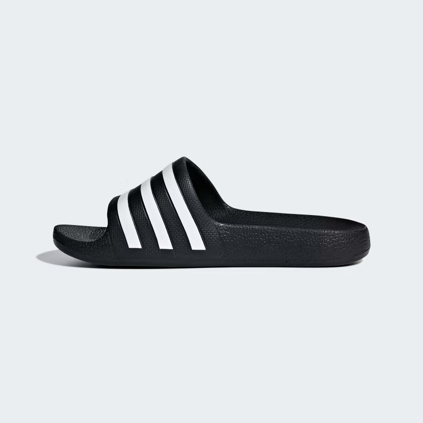 Adidas Junior Adilette Aqua Black/White Slides