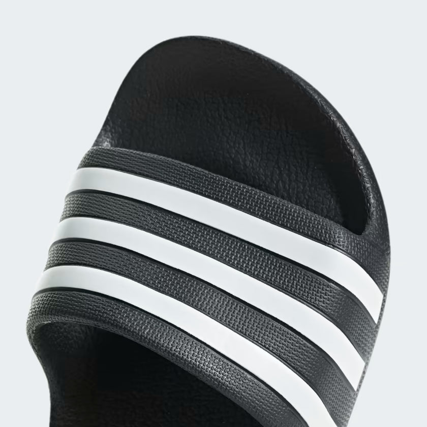 Adidas Junior Adilette Aqua Black/White Slides