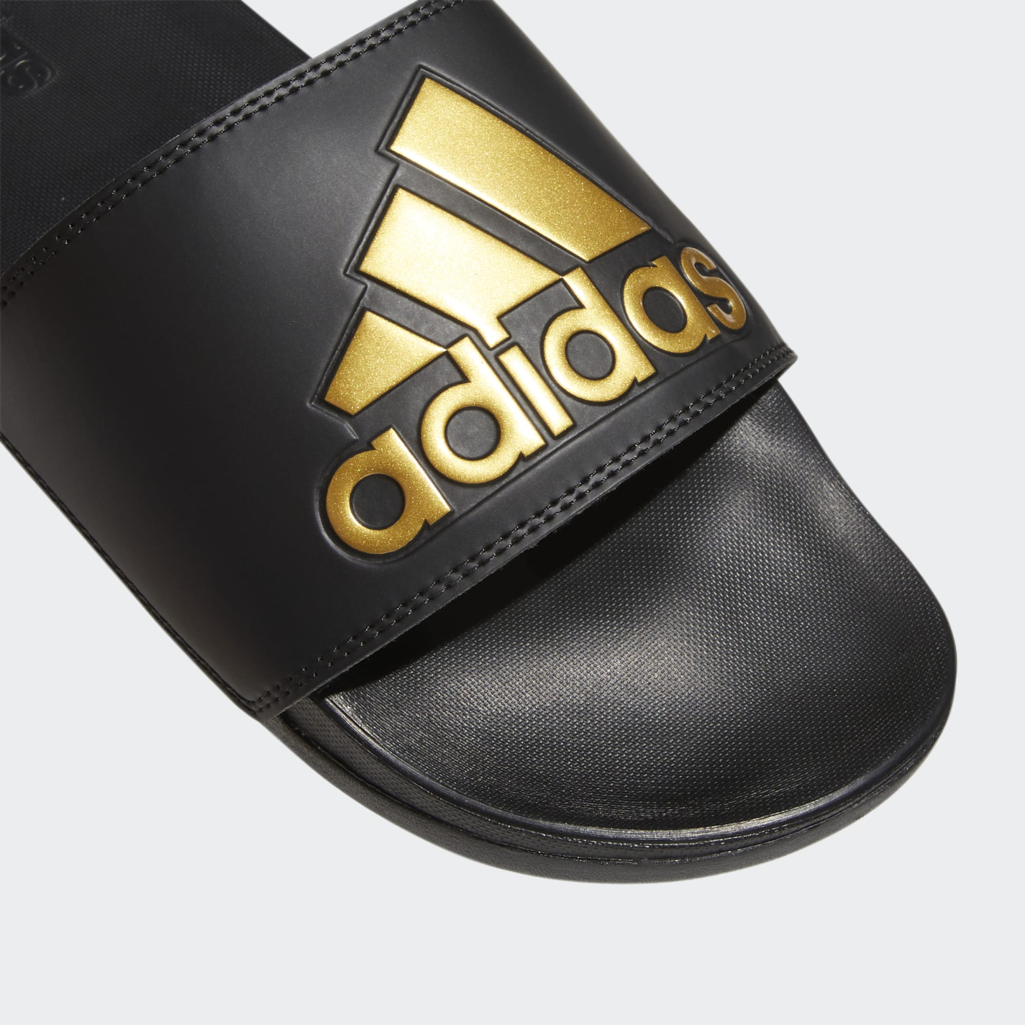 Adidas Unisex Adilette Comfort Black/Gold Slides