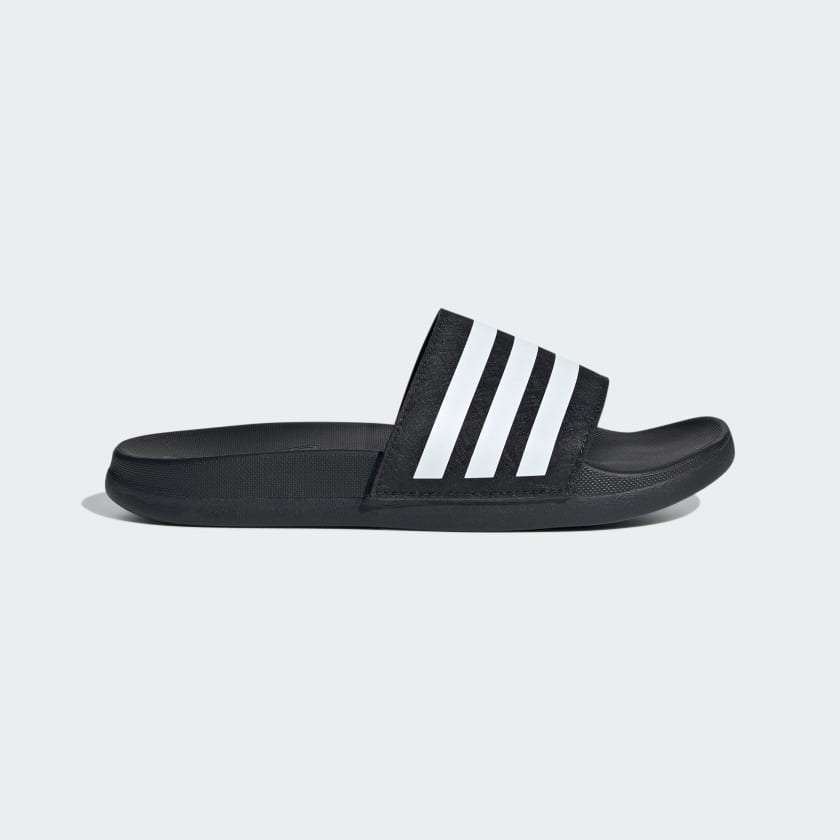Adidas Kids Adilette Comfort Black/White Slides