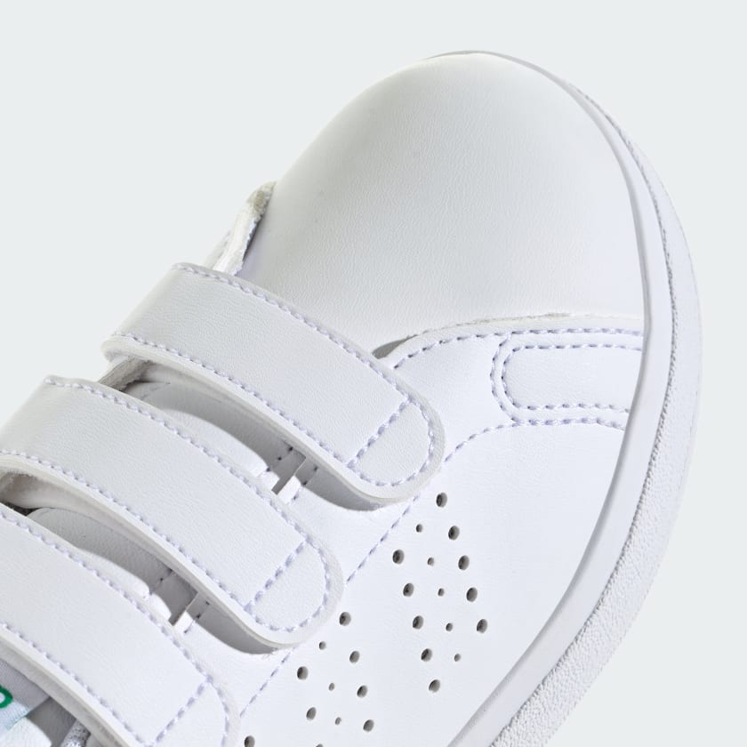 Adidas Kids Advantage Base 2.0 White/Green Sneaker