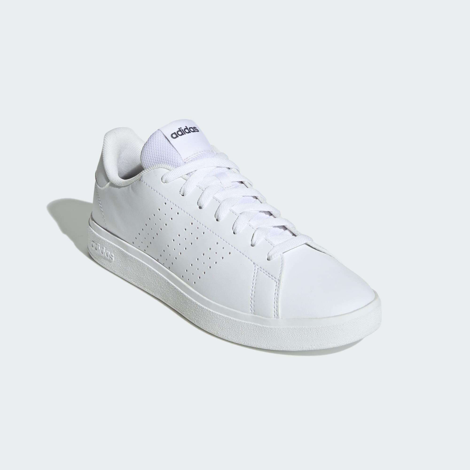 Adidas Men's Advantage 2.0 Triple White Sneaker Shoes