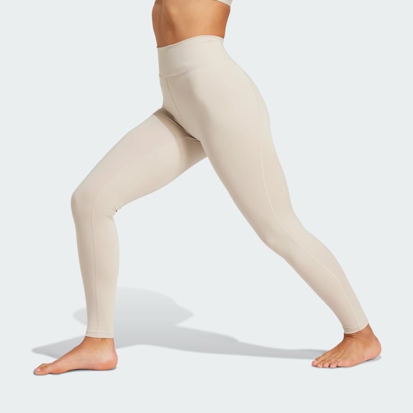 Adidas Women's All Me Essentials Beige Leggings
