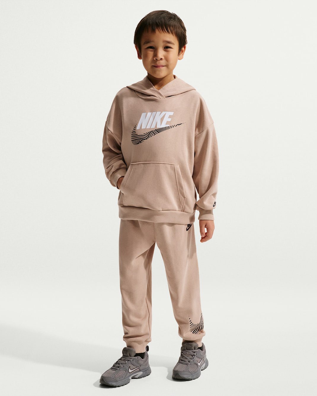 Nike Kid's In The Zone Oversized French Terry Hemp Tracksuit Set