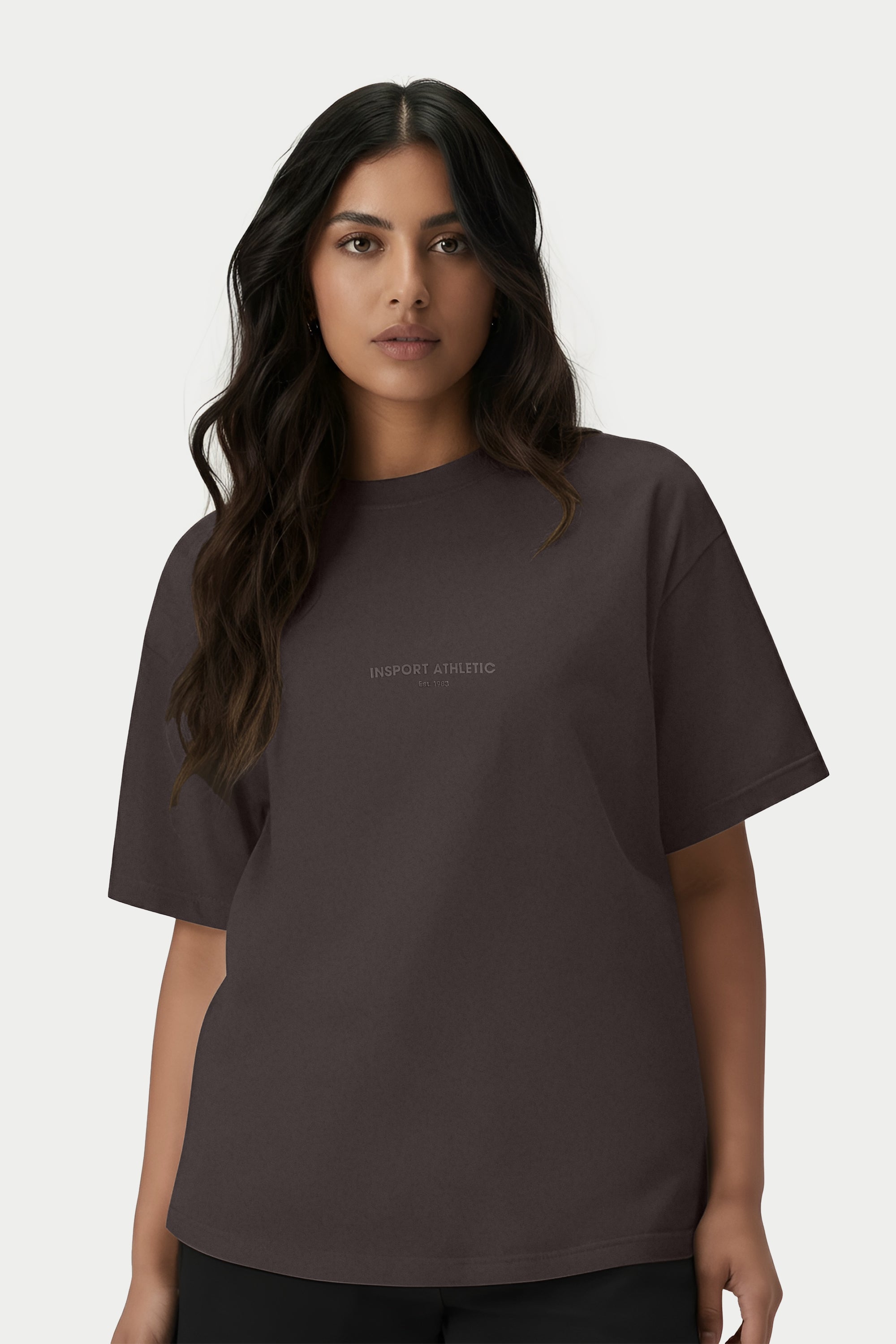 Insport Women's Baily Oversized Chocolate Tee