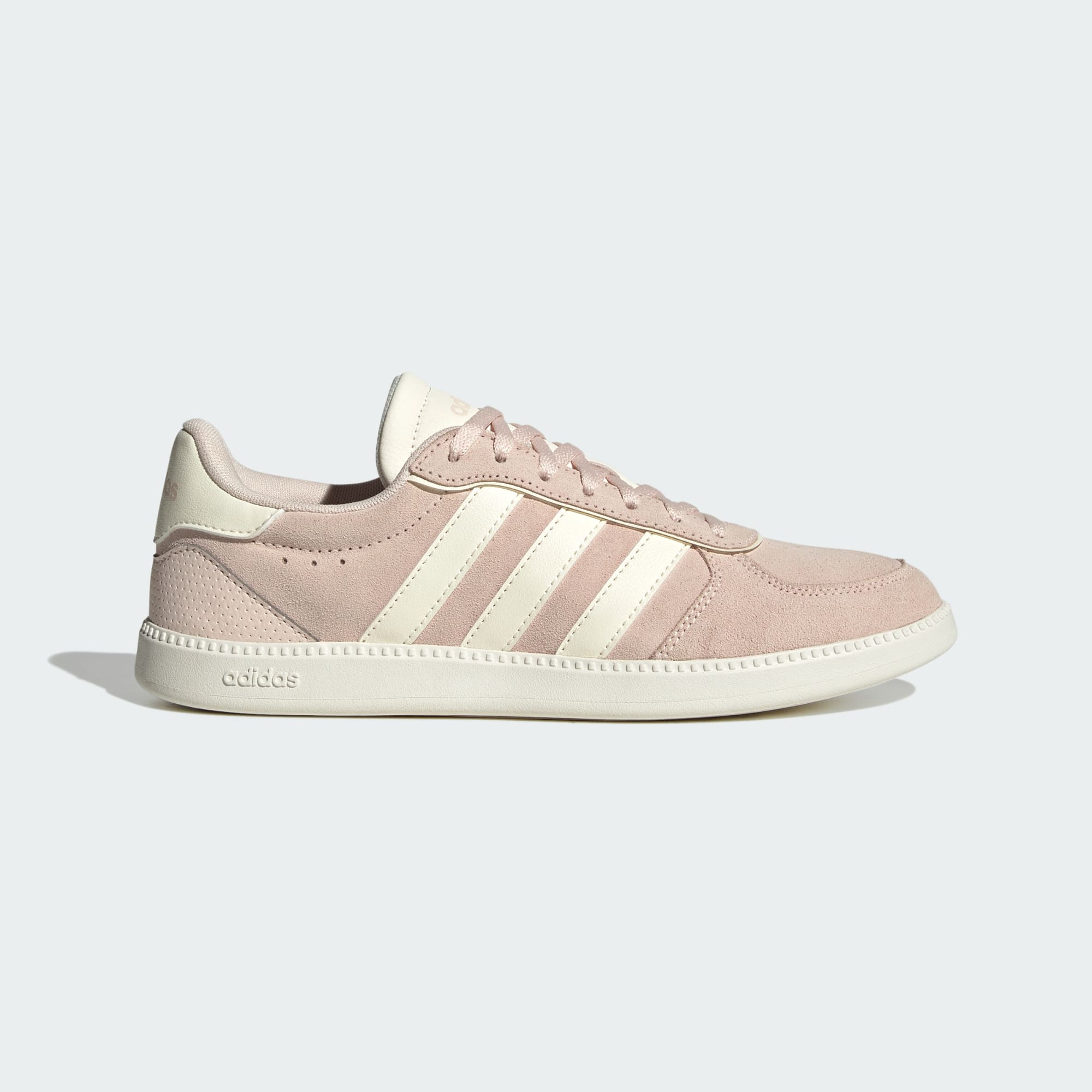 ADIDAS WOMEN'S BREAKNET SLEEK QUARTZ/WHITE SNEAKER SHOES