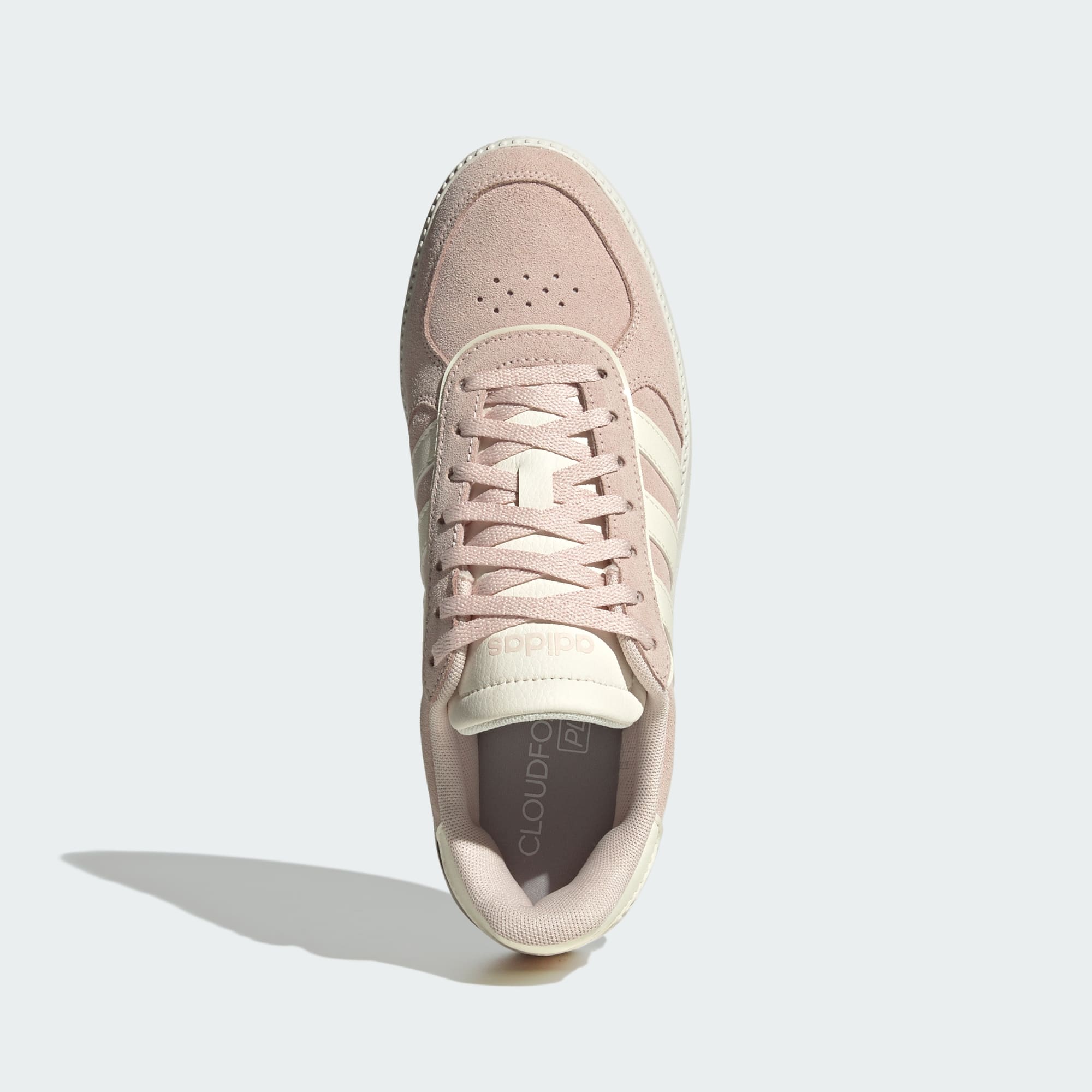 ADIDAS WOMEN'S BREAKNET SLEEK QUARTZ/WHITE SNEAKER SHOES