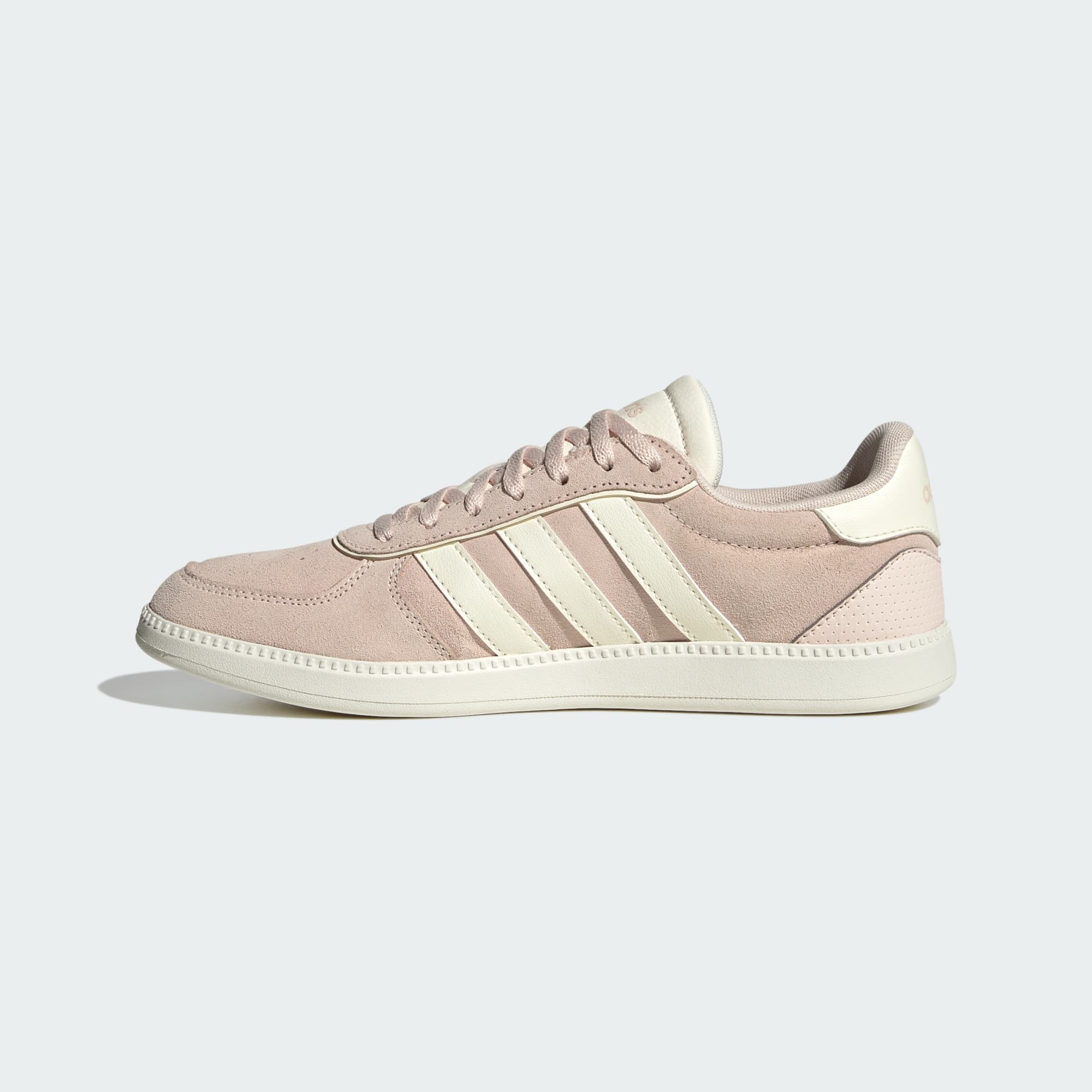 ADIDAS WOMEN'S BREAKNET SLEEK QUARTZ/WHITE SNEAKER SHOES