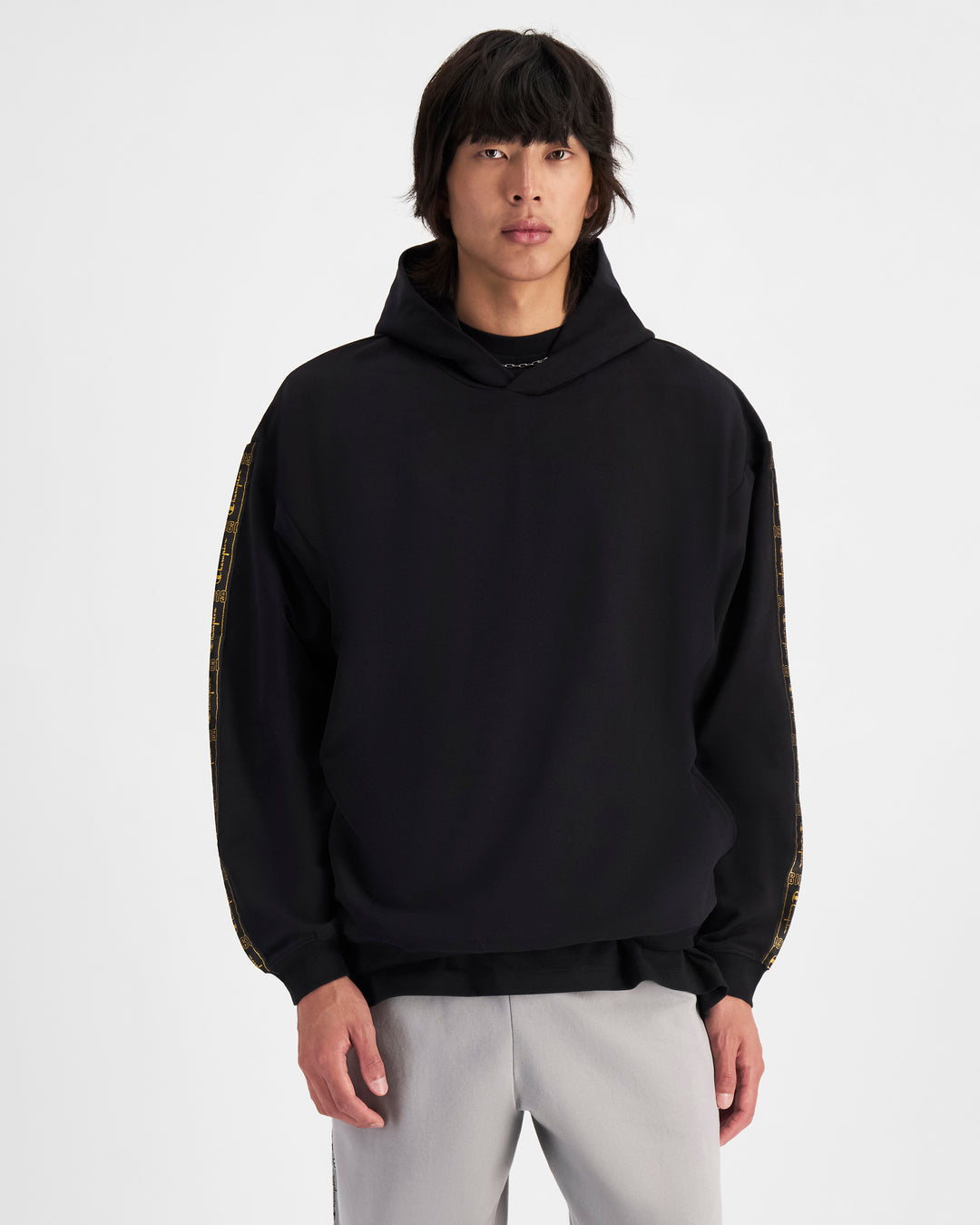 Champion Men's Lux Taping Black Hoodie