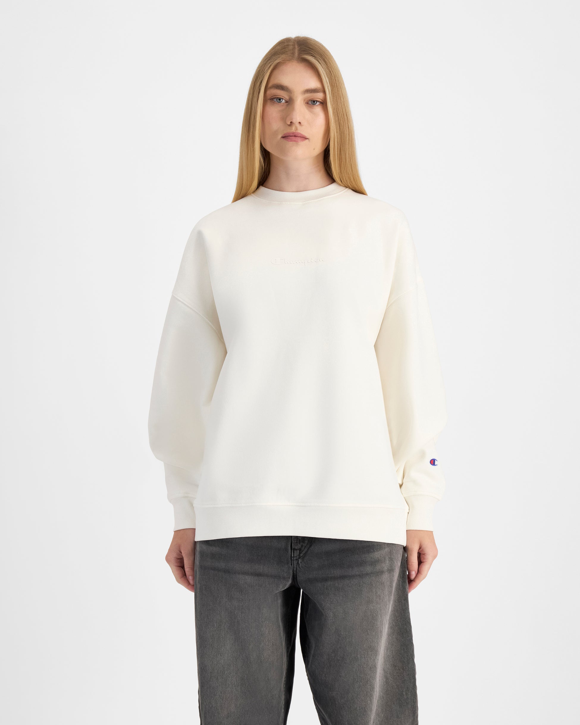 CHAMPION WOMEN'S SCRIPT PEARL CREW JUMPER