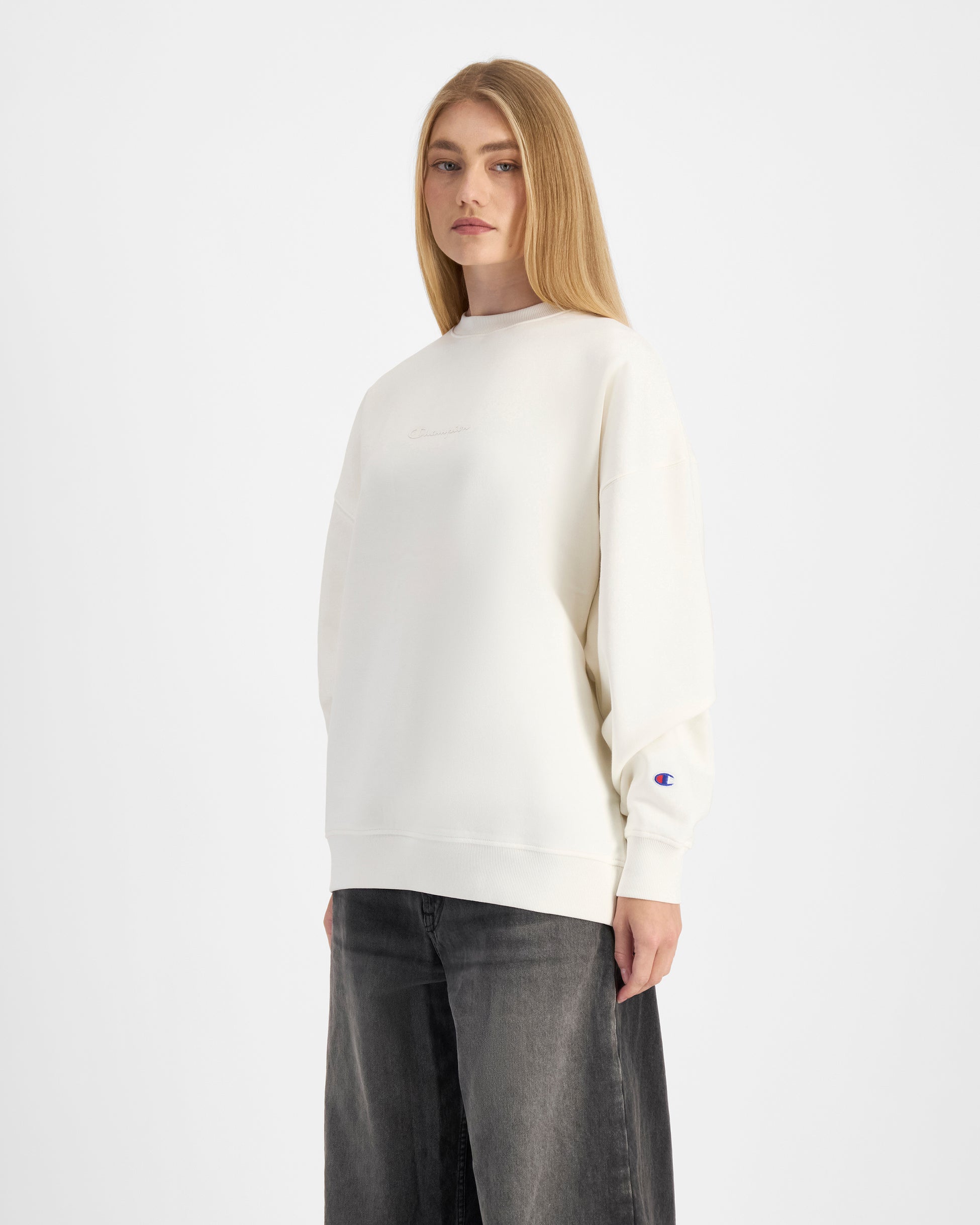 CHAMPION WOMEN'S SCRIPT PEARL CREW JUMPER