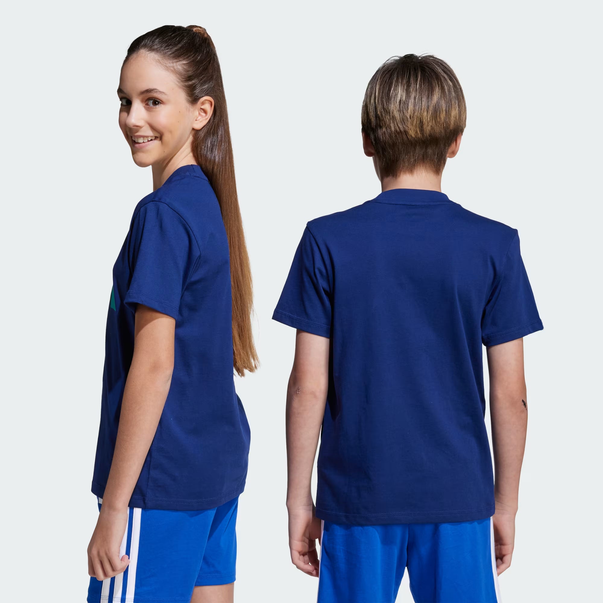 Adidas Kid's Big Logo Navy Tee