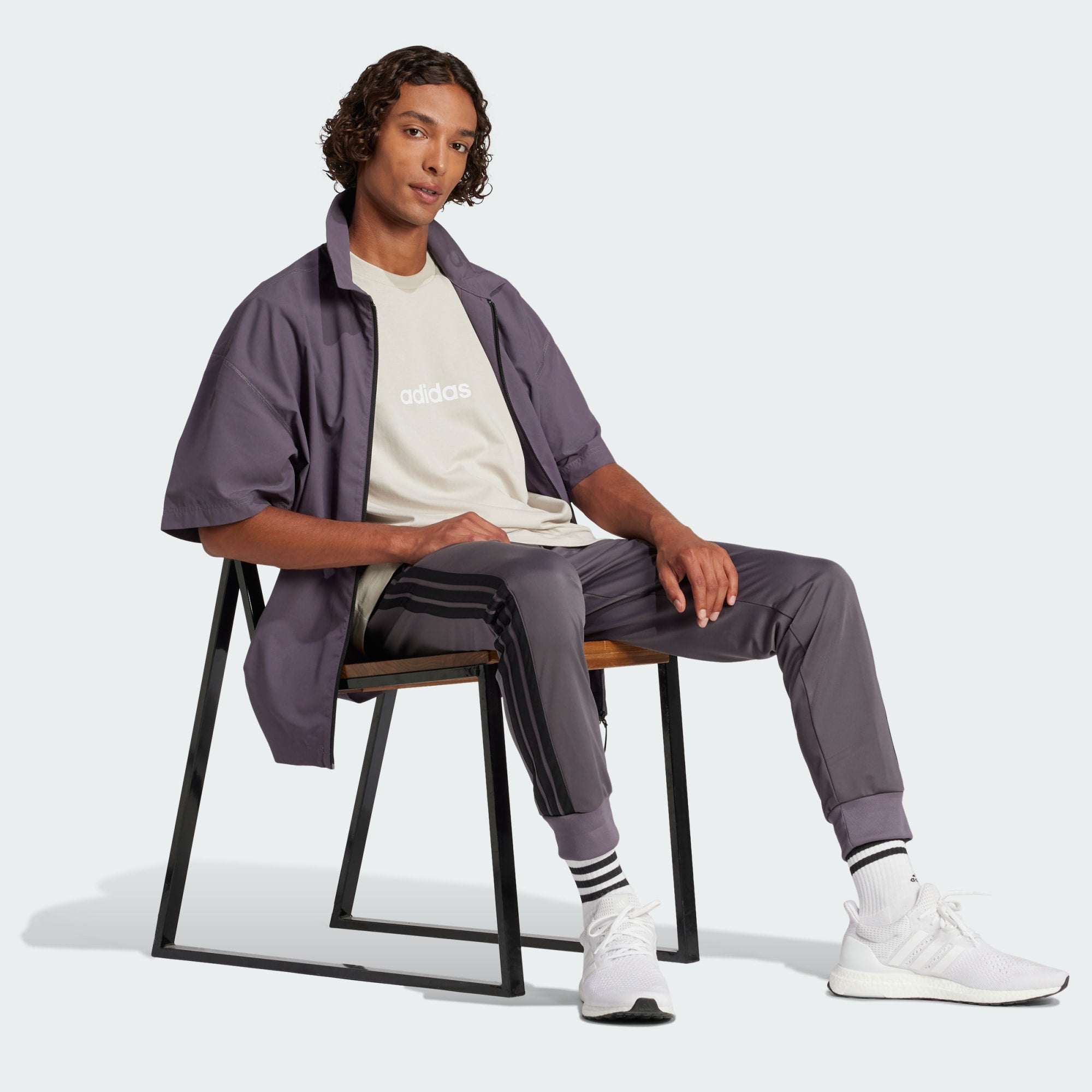 Adidas Men's Linear Single Jersey Alumina Tee