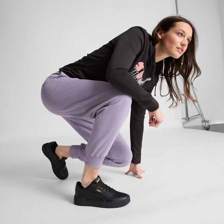 Puma Women's Carina 3.0 Triple Black Sneaker Shoes