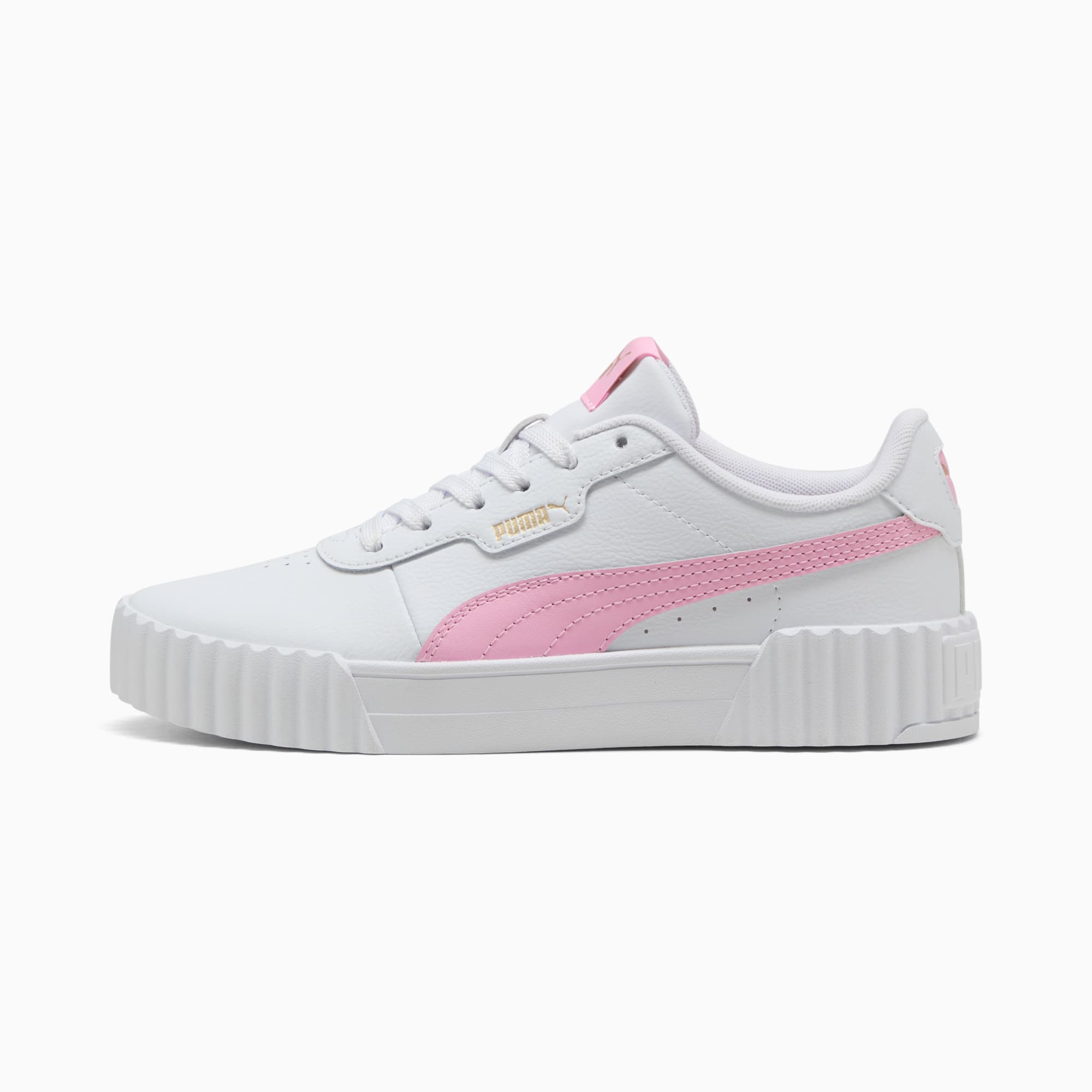 PUMA WOMEN'S CARINA 3.0 WHITE/PINK SNEAKER SHOES