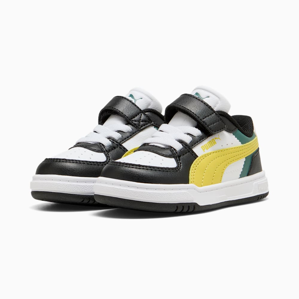 PUMA KID'S CAVEN 3.0 BLOCK TS BLACK/CITRUS SNEAKER SHOES