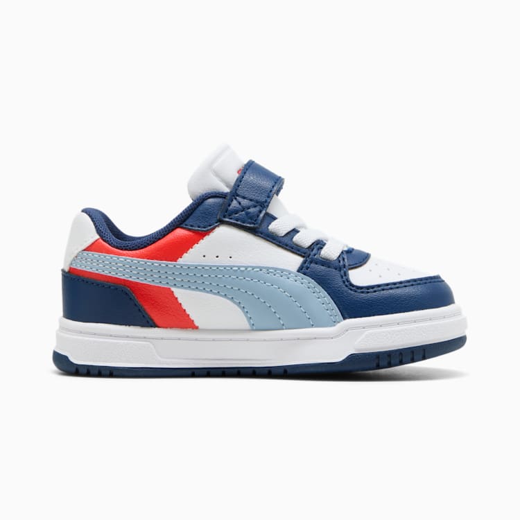 PUMA KID'S CAVEN 3.0 BLOCK BLUE/WHITE/RED SNEAKER SHOES