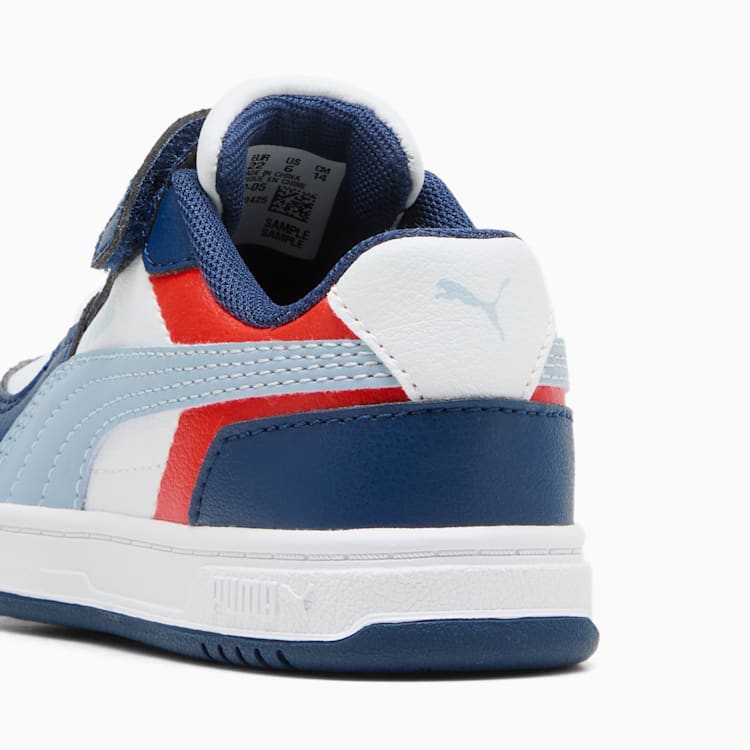 PUMA KID'S CAVEN 3.0 BLOCK BLUE/WHITE/RED SNEAKER SHOES