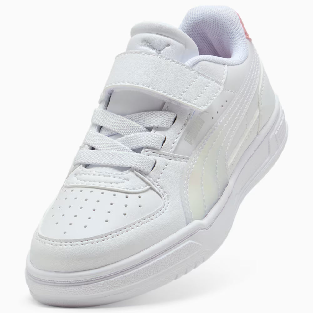 Puma Kid's Caven Iii Holo 2.0 Hook N' Loop White/Rose Sneaker Shoes