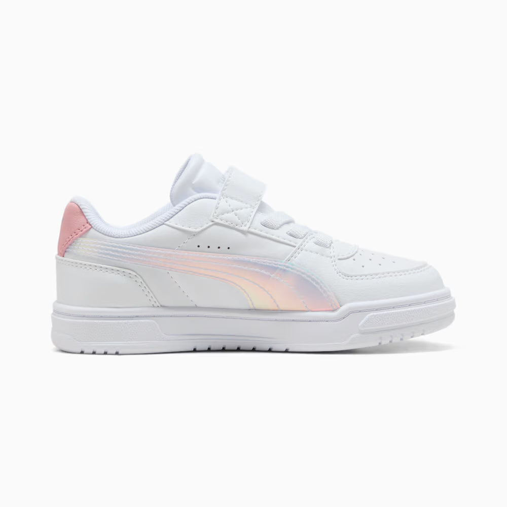 Puma Kid's Caven Iii Holo 2.0 Hook N' Loop White/Rose Sneaker Shoes