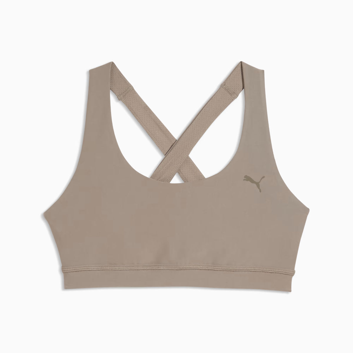 PUMA WOMEN'S CLOUDSPUN ULTRA SOFT MOUSE GREY BRA