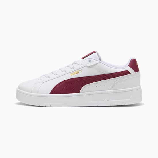 Puma Men's Court Classico White/Red Sneaker Shoes