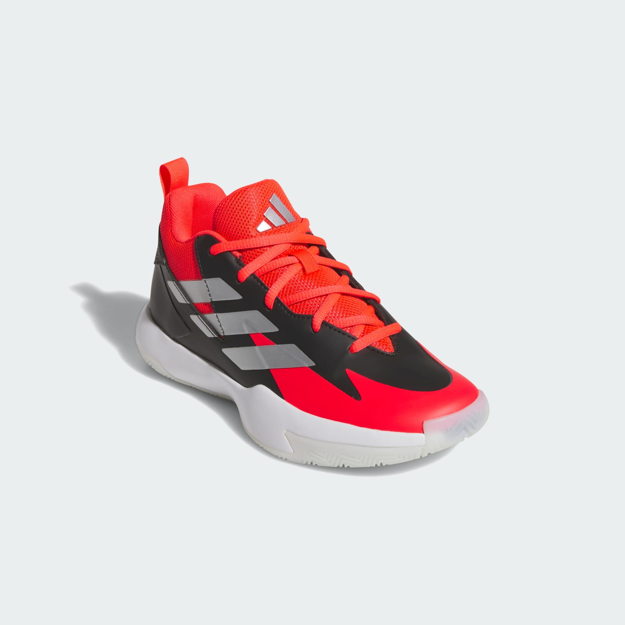 Adidas Kid's Cross Em Up Black/Red Basketball Shoes