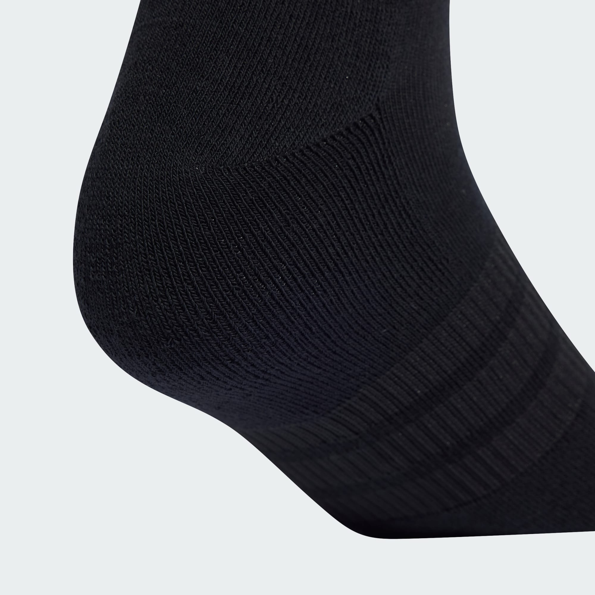 Adidas Unisex Cushioned Essentials Low-Cut 3 Pairs Black Socks