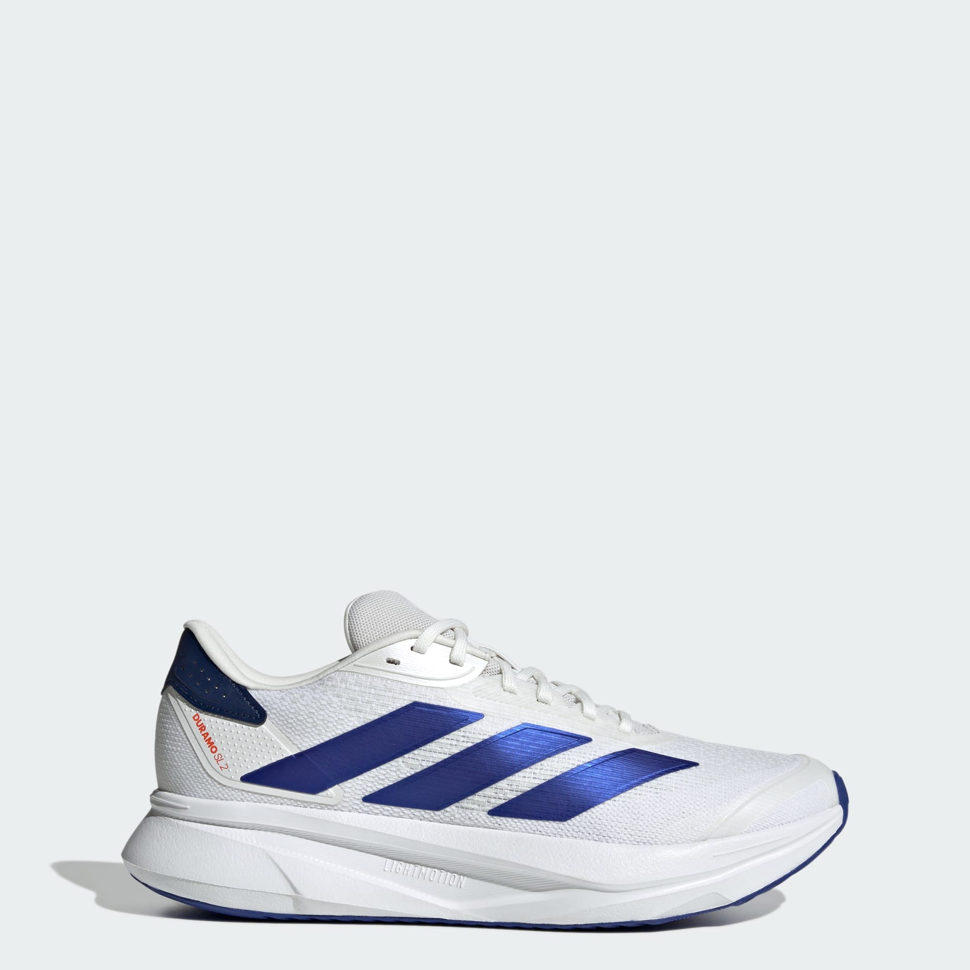 Adidas Men's Duramo 12 Sl White/Blue Running Shoes