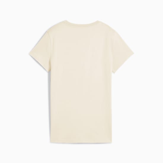 Puma Women's Essentials Elevated No Dye Beige Tee
