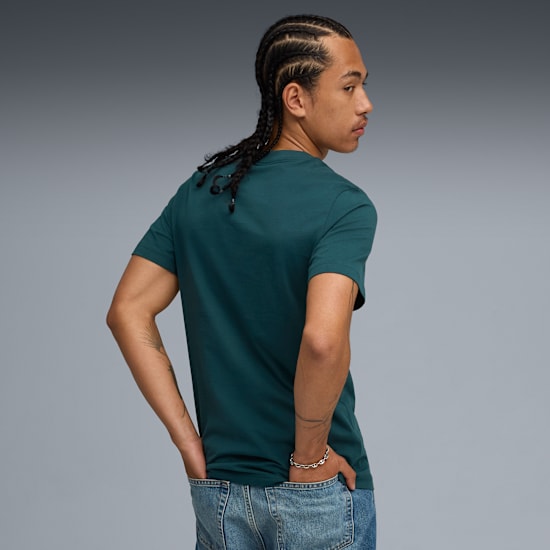 Puma Men's Essentials No.1 Logo Green Tee