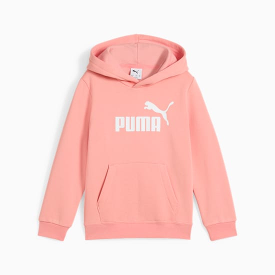 Puma Kid's Ess Logo Fleece Hoodie Pink Hoodie