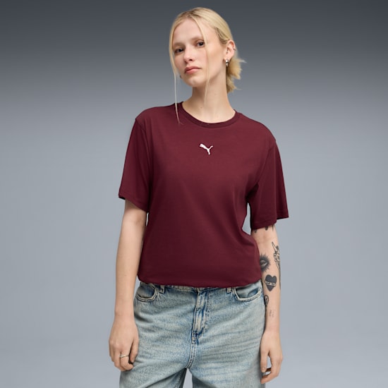 Puma Women's Essentials Relaxed Ruby Tee